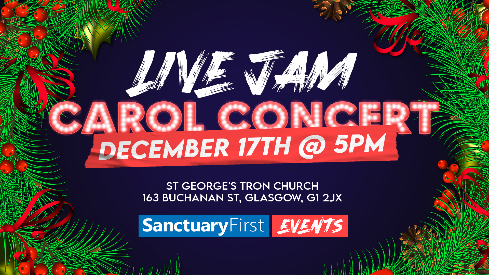 Live Jam Carol Concert - Cancelled