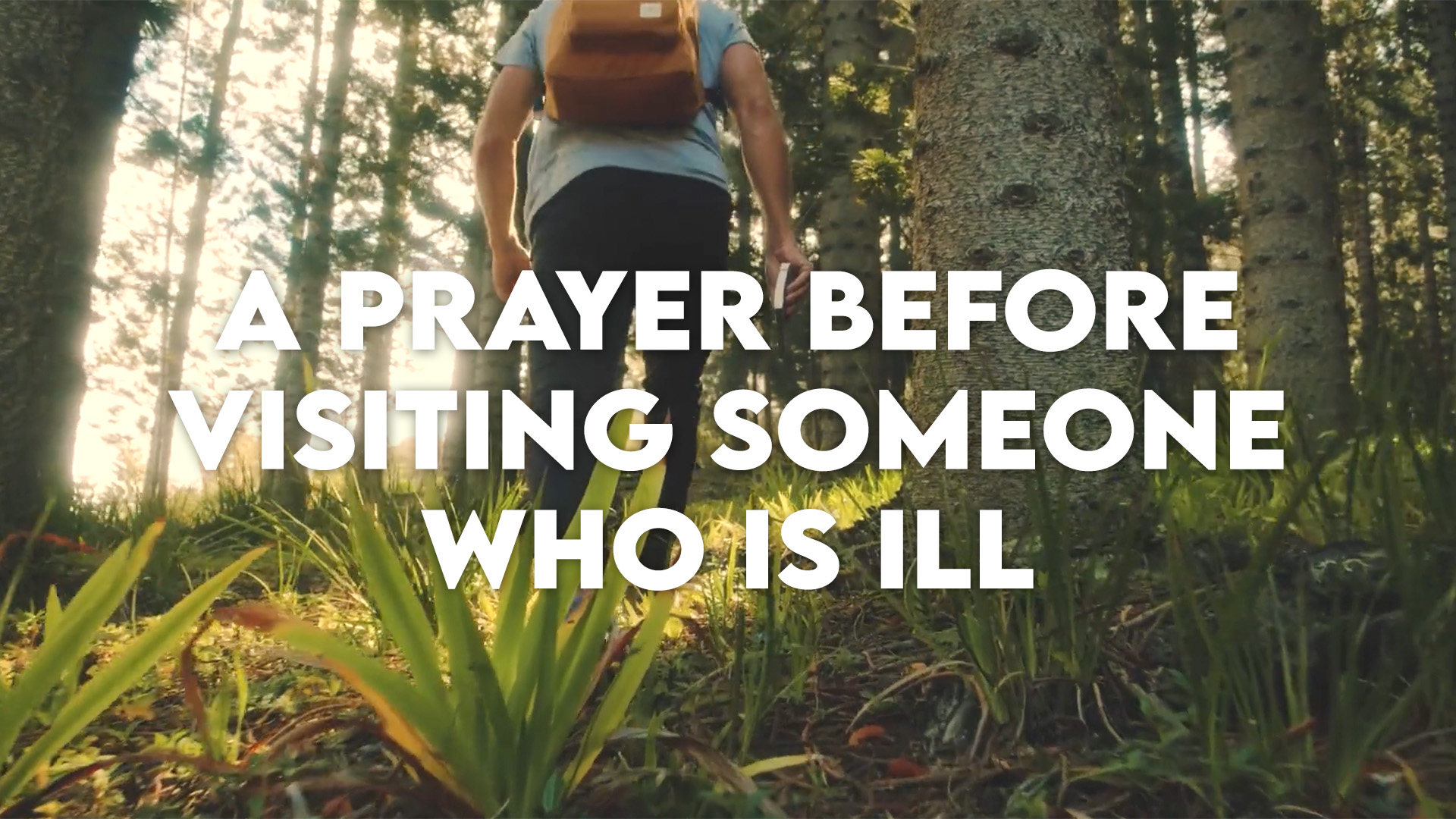  A Prayer Before Visiting